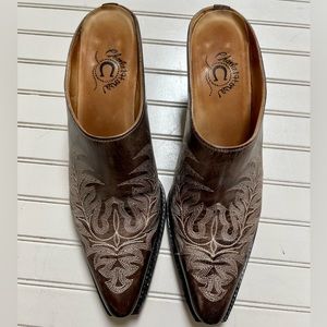Charlie 1 Horse leather cowboy booties
